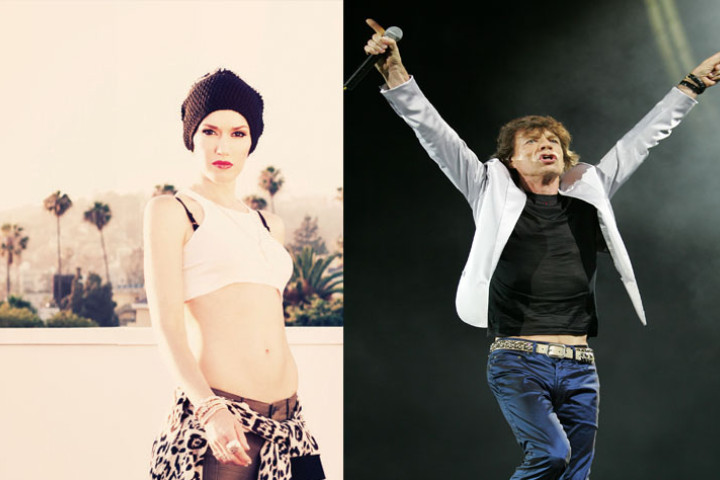 Gwen Stefani und Mick Jagger