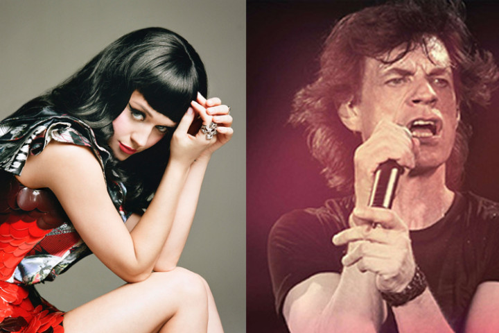 Katy Perry und Mick Jagger