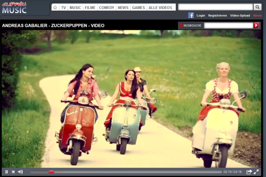 Gabalier Clipfish Videopremiere