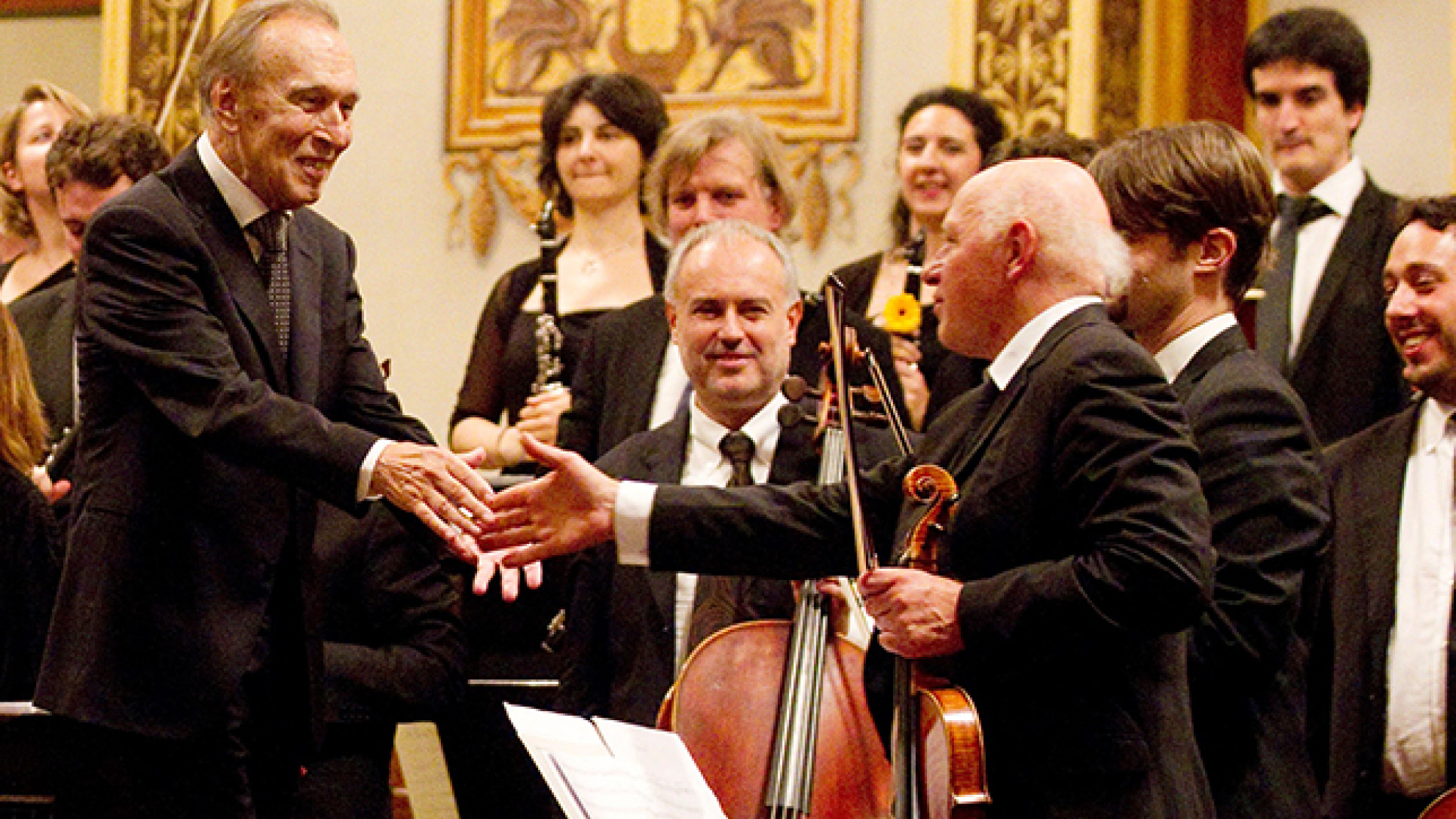 Claudio Abbado mit dem Orchestra Mozart 2012 im Wiener Musikverein