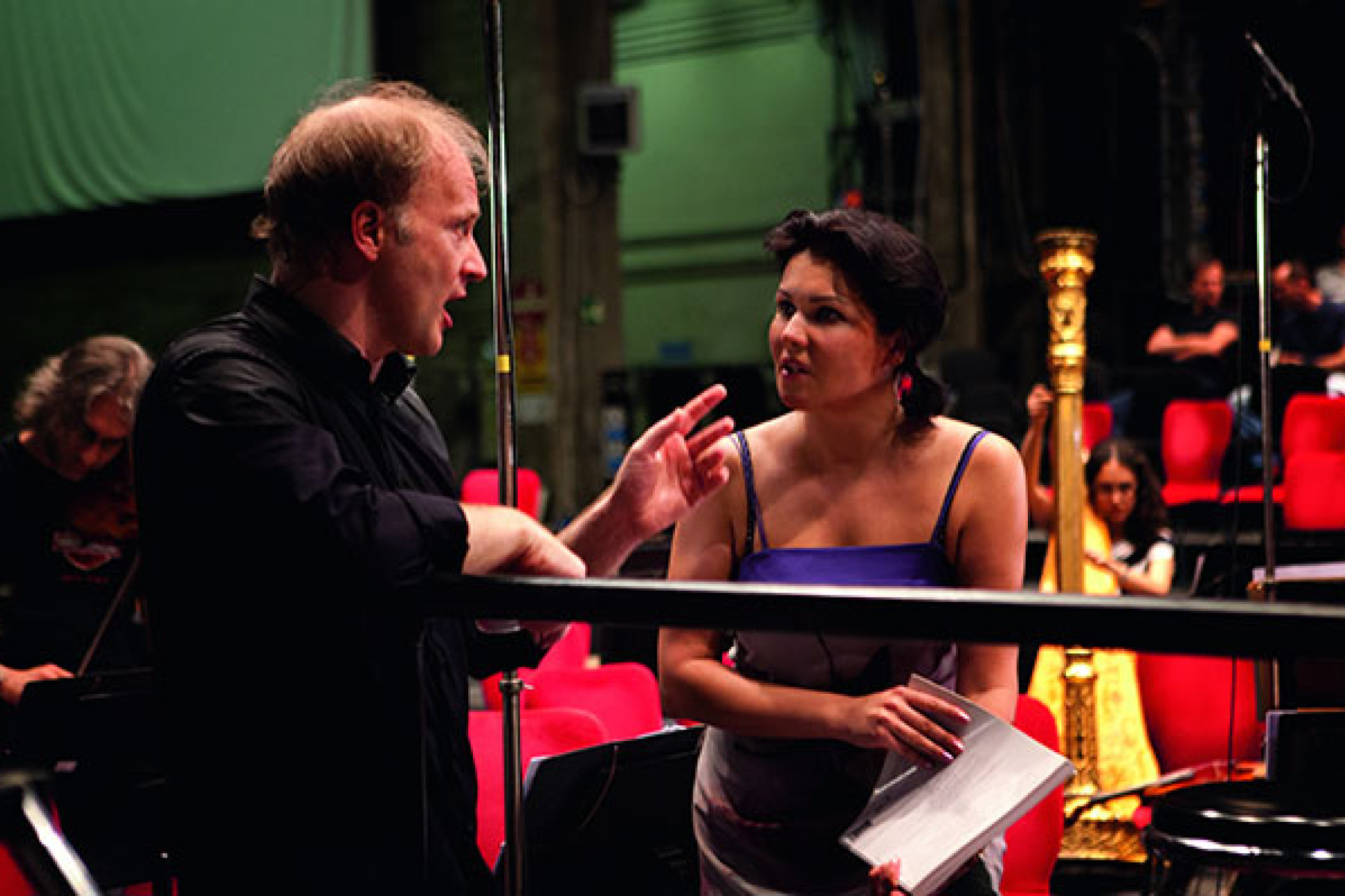 Anna Netrebko mit dem Dirigent Gianandrea Noseda