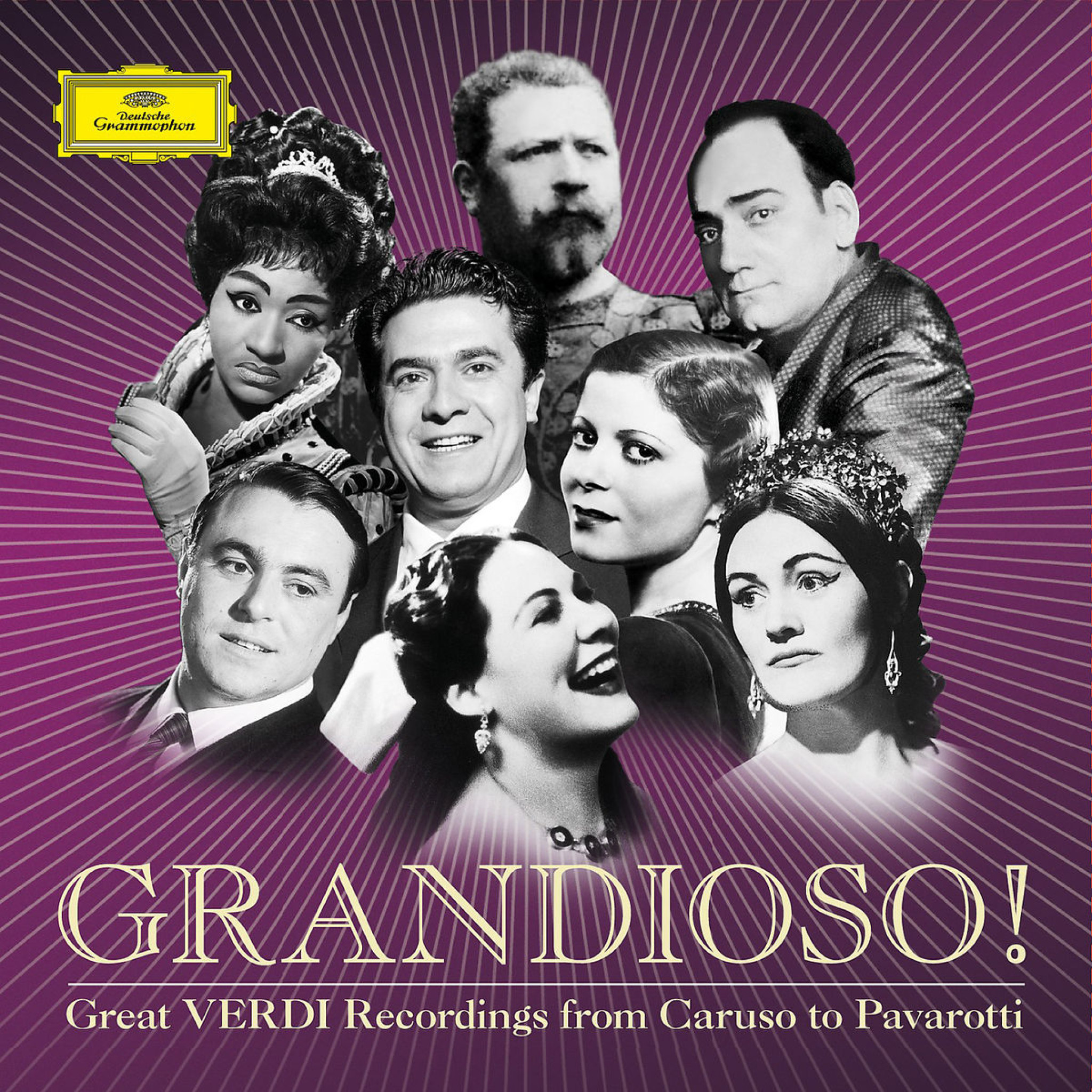 GRANDIOSO! Verdi - Von Caruso bis Pavarotti: Caruso/del Monaco/Kipnis/Tebaldi/Pavarotti/+