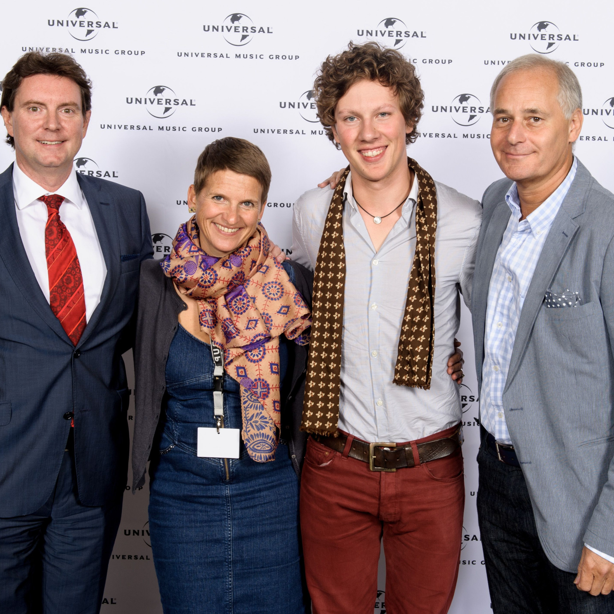 Mark Wilkinson (President Deutsche Grammophon), Nikki Kawamura (Deutsche Grammophon, Marketing), Martynas Levickis, Rick Blaskey (Manager)