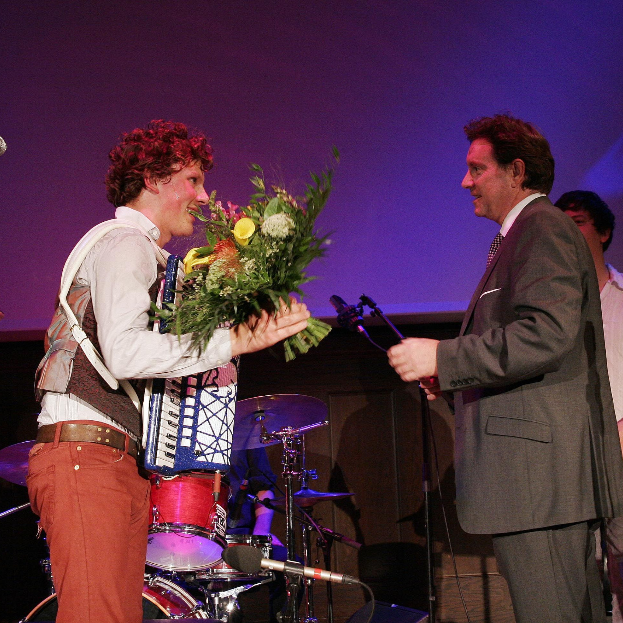 Martynas und Mark Wilkinson (President Deutsche Grammophon)