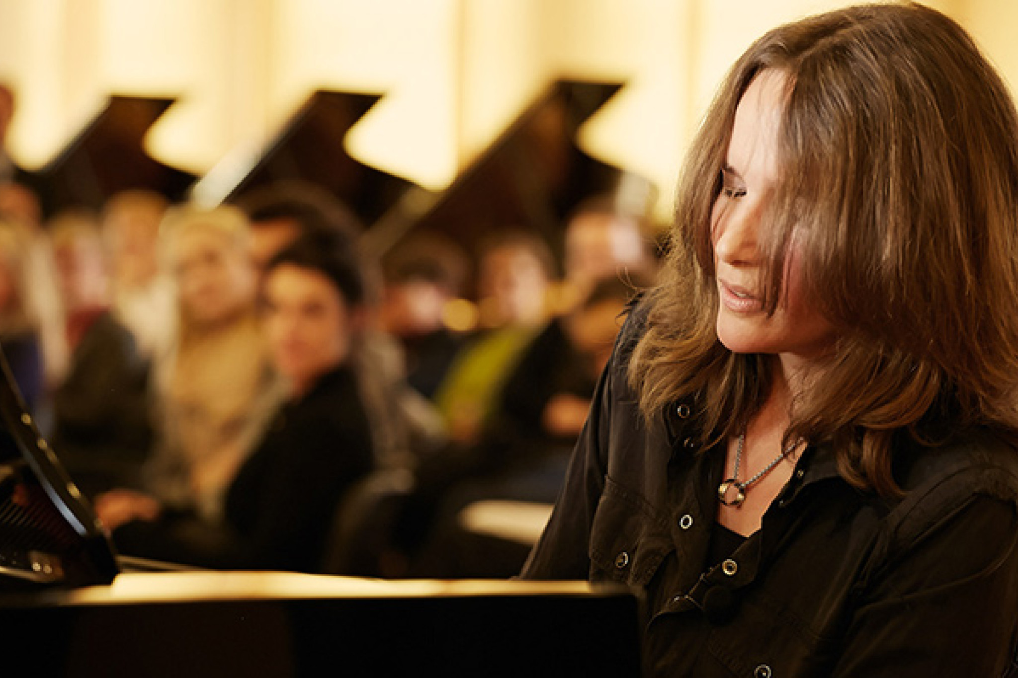 Hélène Grimaud in der Klavierfabrik von Steinway & Sons