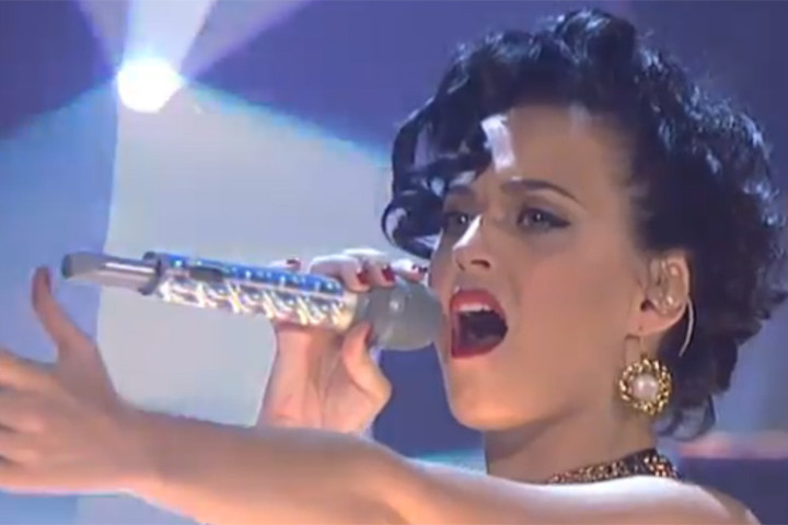 Katy Perry Schlag den Raab Auftritt