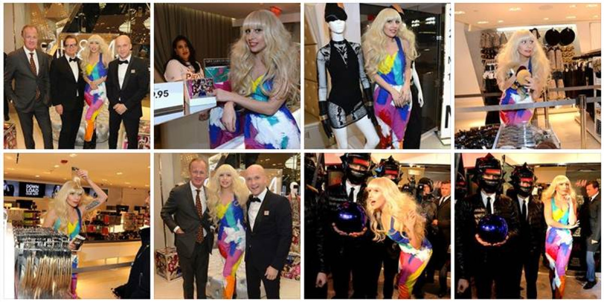 H&M Shop Eröffnung Lady Gaga