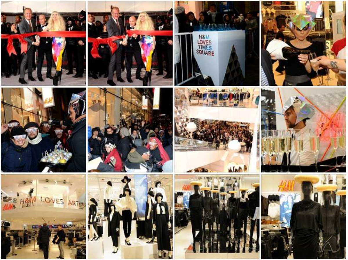 H&M Shop Eröffnung Lady Gaga