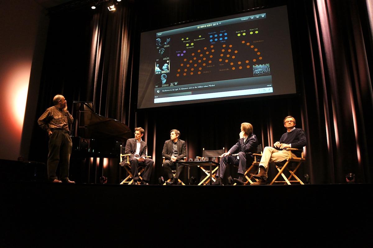 Max Whitby (Touch Press), Ruppert Wagg und Stephan Steigleder (Deutsche Grammophon), Albrecht Mayer, Simon Halsey