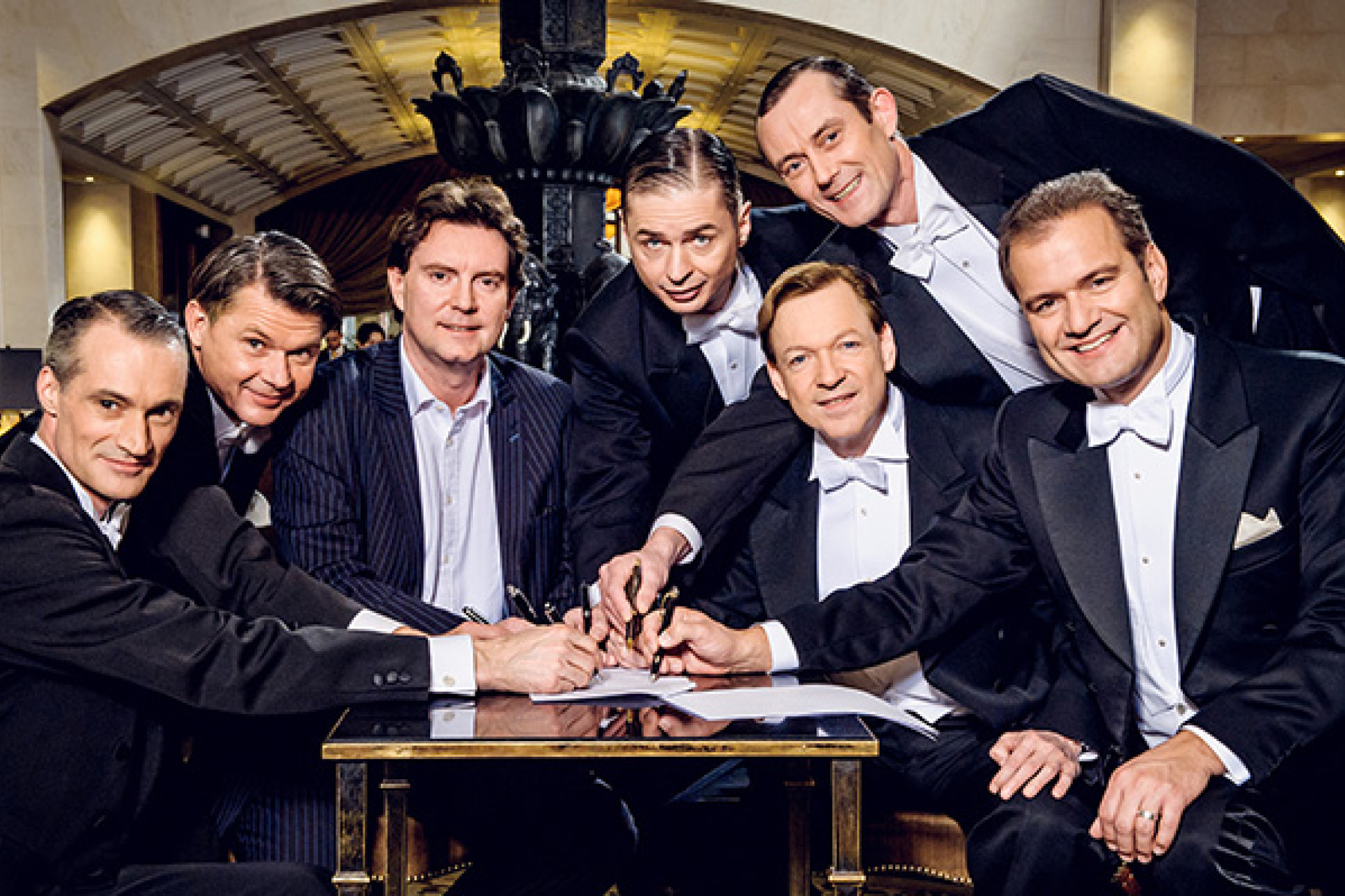 Philipp Seibert, Horst Maria Merz, Mark Wilkinson (President Deutsche Grammophon), Olaf Drauschke, Holger Off, Ralf Steinhagen, Wolfgang Höltzel