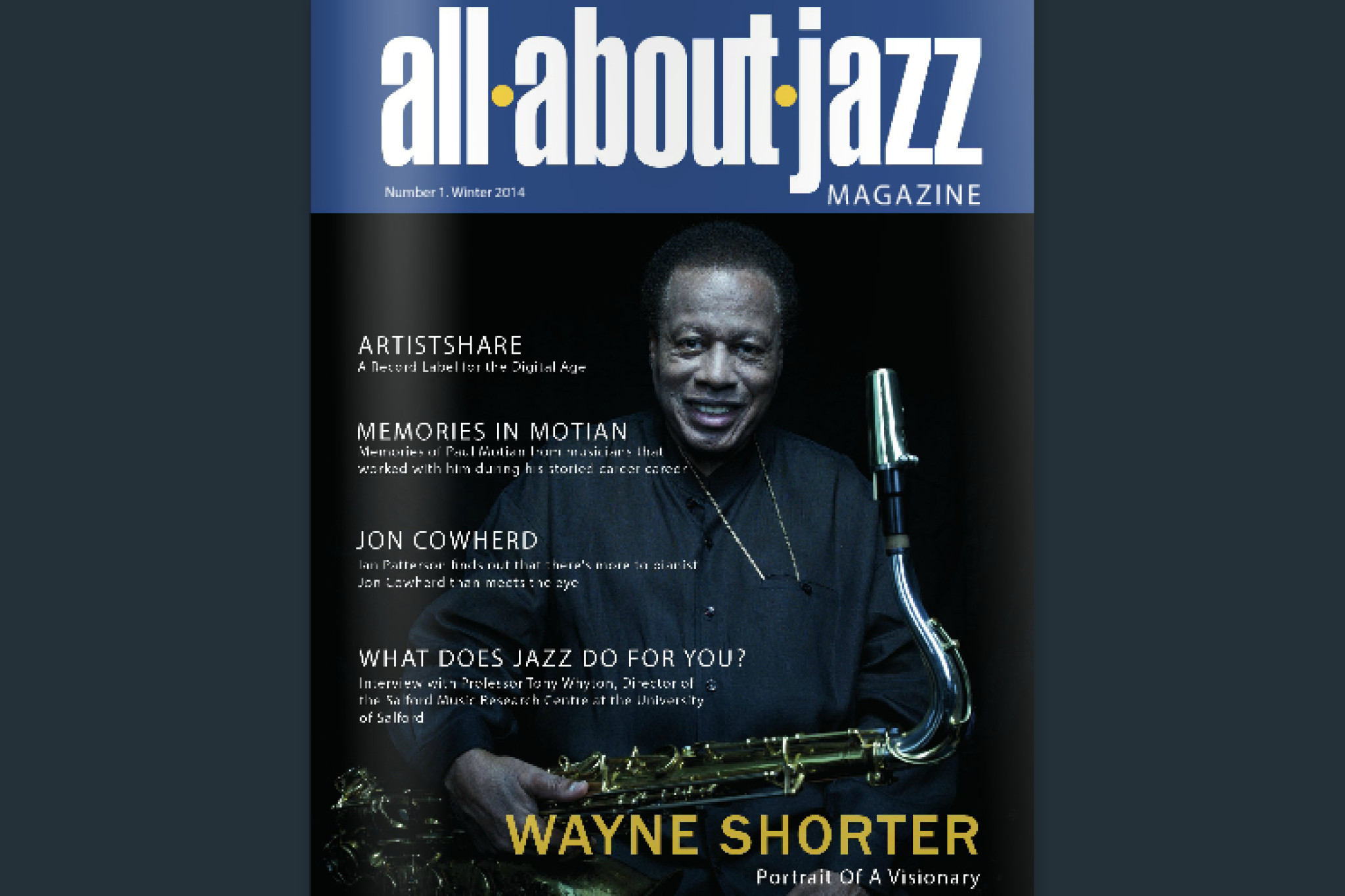 Cover der ersten Ausgabe des all about jazz magazines