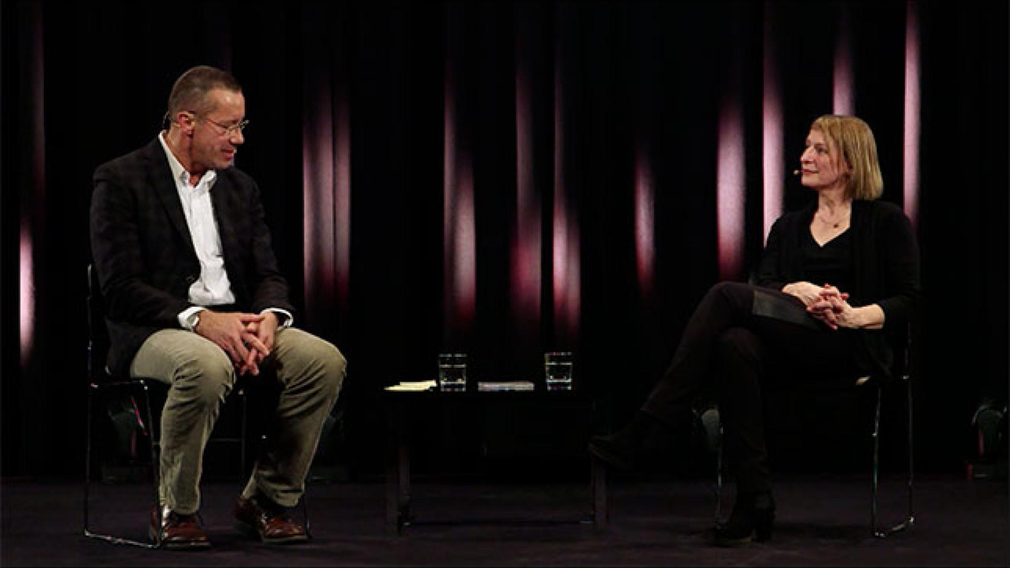 Dagmar Manzel im Gespräch mit Andreas Kluge (Senior Manager Promotion Classics bei Deutsche Grammophon)