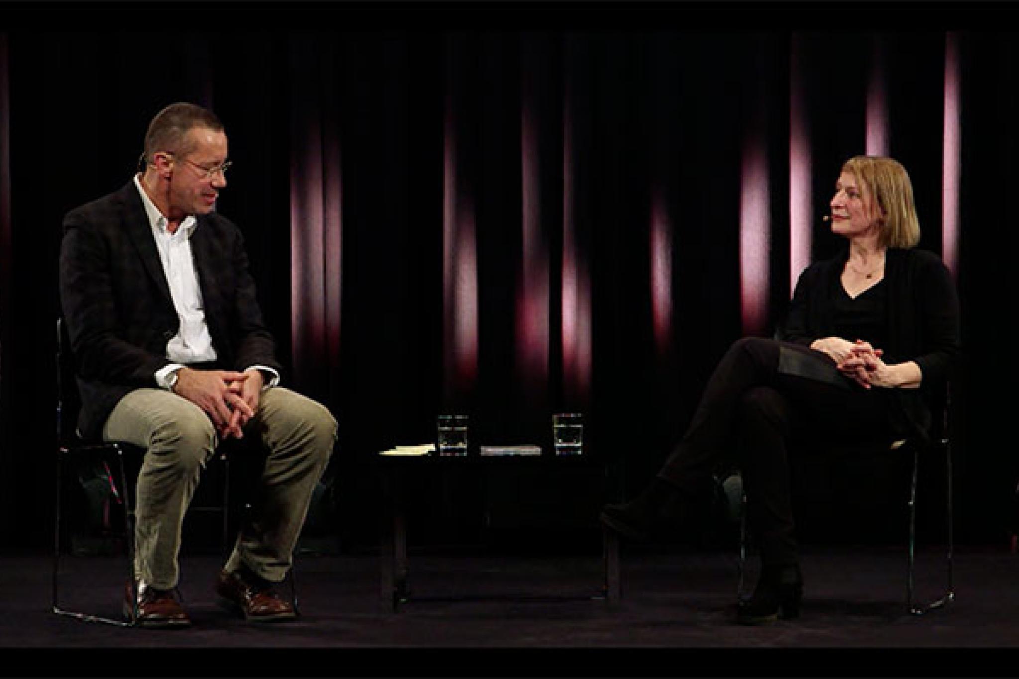 Dagmar Manzel im Gespräch mit Andreas Kluge (Senior Manager Promotion Classics bei Deutsche Grammophon)