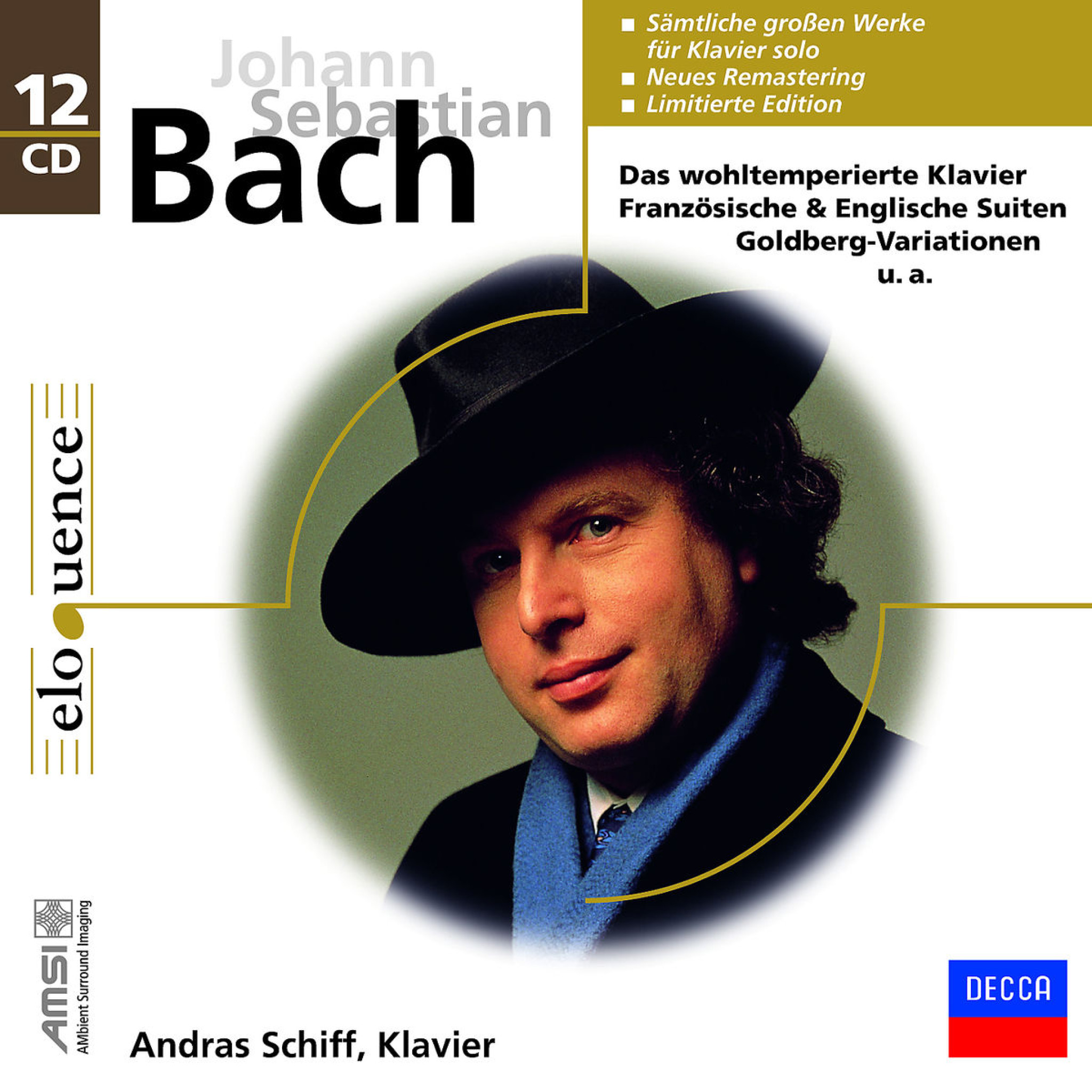 Johann Sebastian Bach: Das wohltemperierte Klavier, Französische&Englische Suiten, Goldberg-Varia