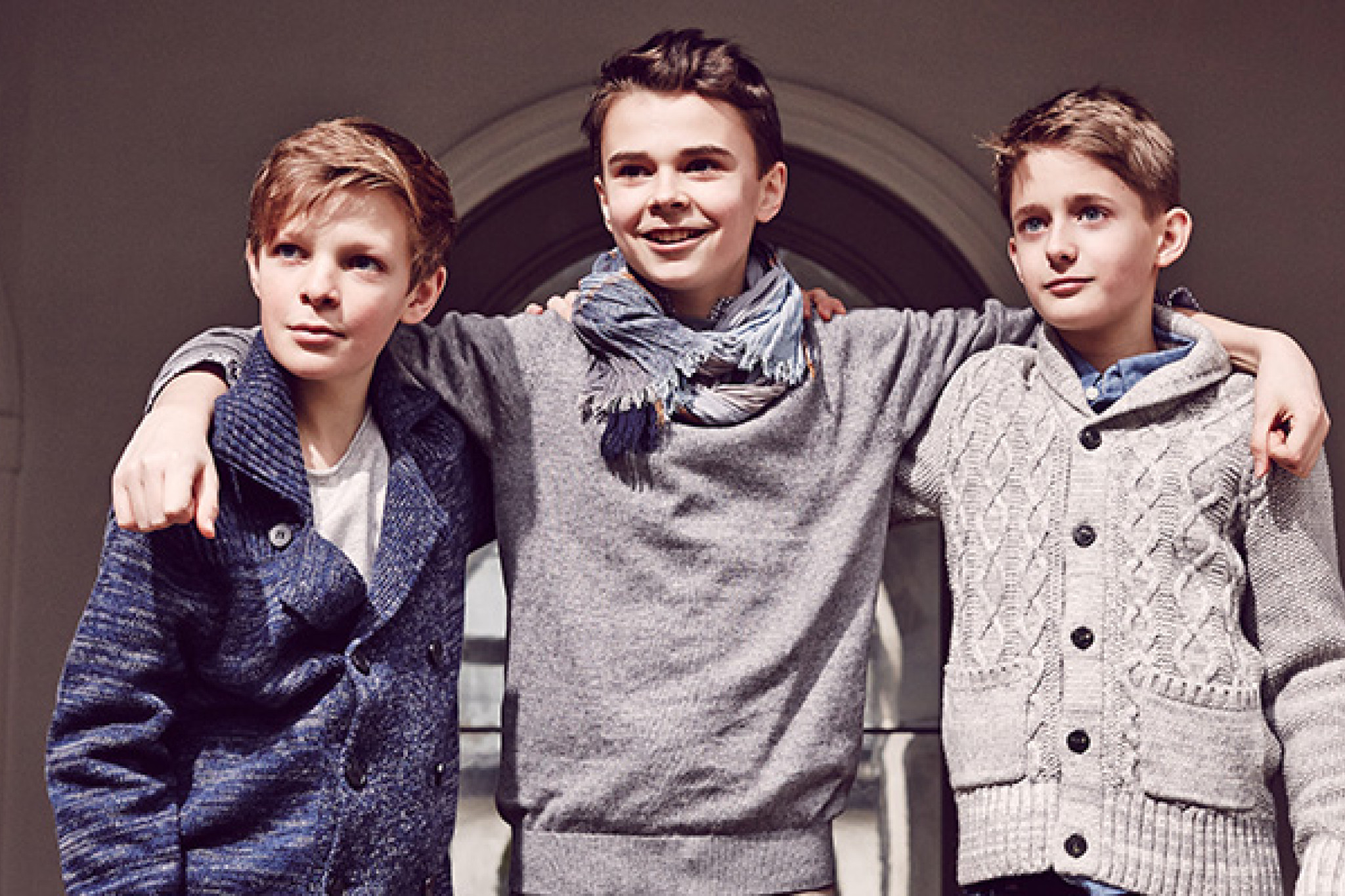 Die Chorjungen Nico, Jan und Georg