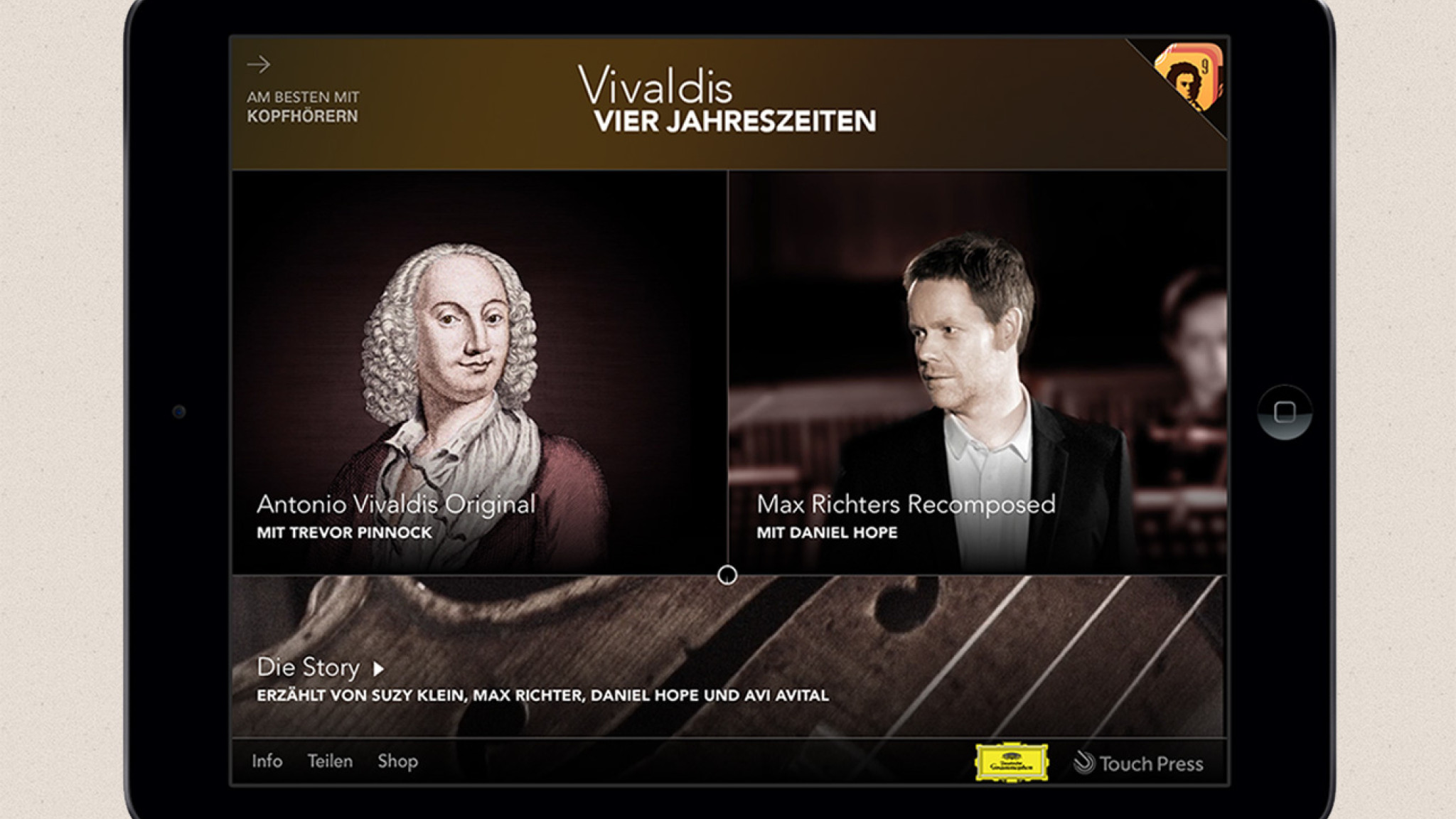 APPlaus, APPlaus! - iTunes prämiert die Vivaldi-App der DG!