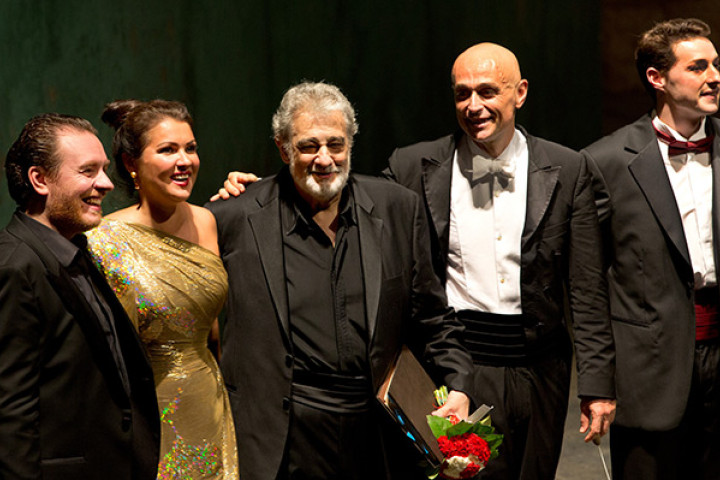 Francesco Meli, Anna Netrebko, Plácido Domingo, Paolo Carigniani, Johannes Dunz