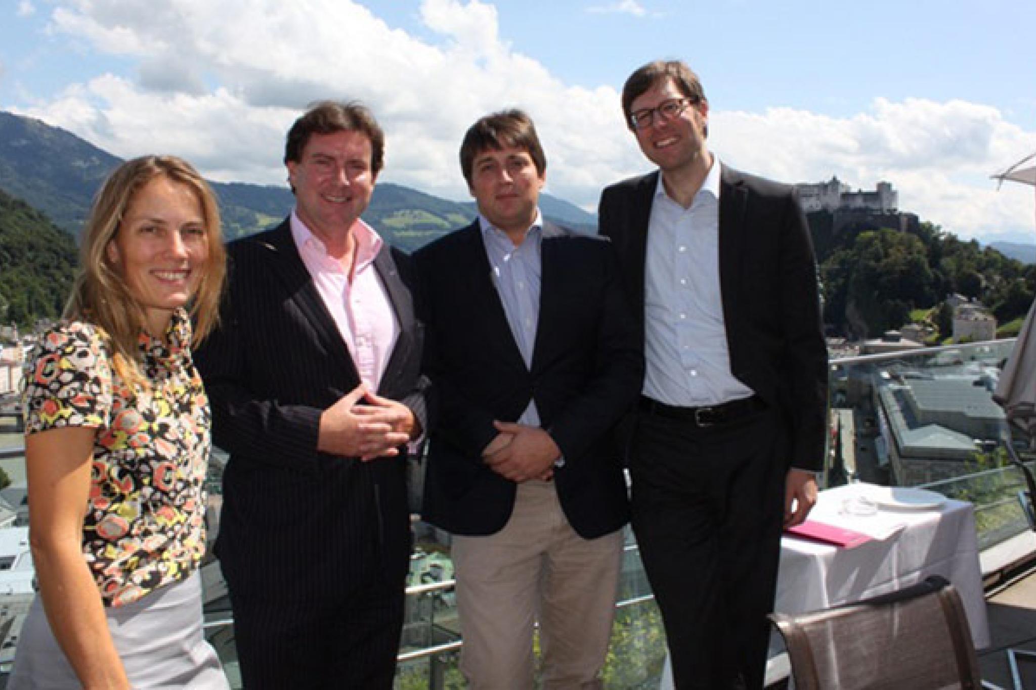 V.l.n.r: Ute Fesquet, Mark Wilkinson, Ernst Buchrucker, Albrecht Klutmann