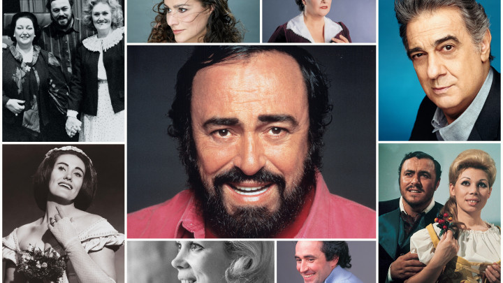 Luciano Pavarotti mit Duettpartner