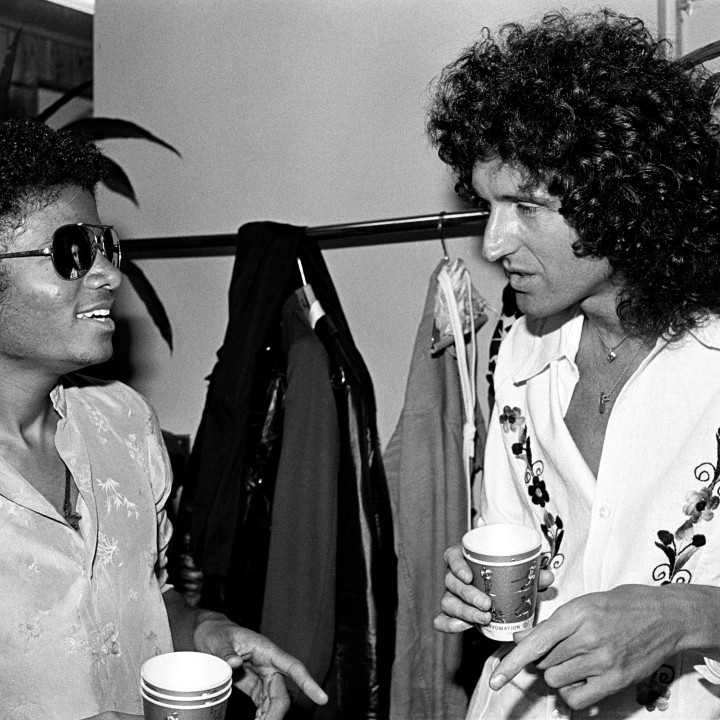 Brian May and Michael Jackson – Photography by Neal Preston Copyright Queen Productions Ltd