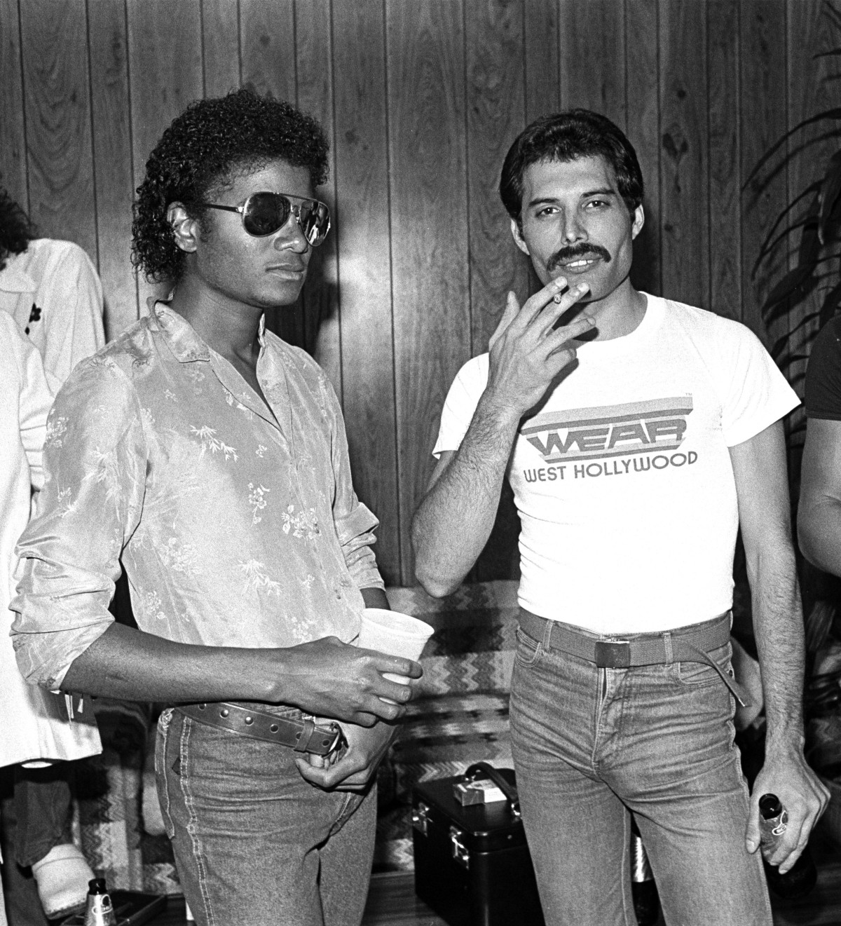 Freddie Mercury and Michael Jackson - Photography by Neal Preston Copyright Queen Productions Ltd