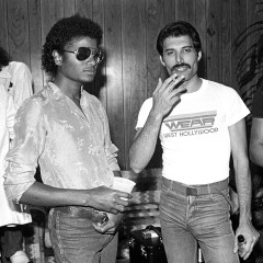 Freddie Mercury and Michael Jackson – Photography by Neal Preston Copyright Queen Productions Ltd
