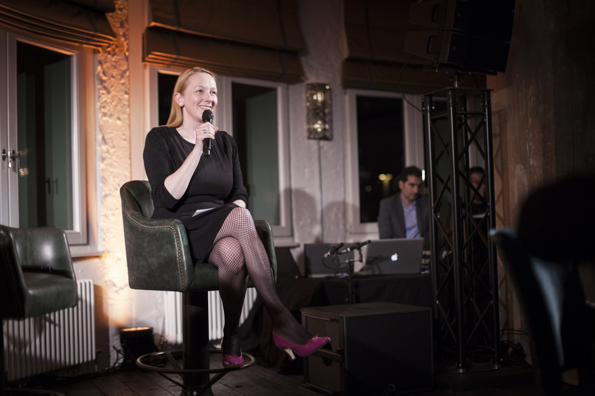 Moderatorin Silke Super