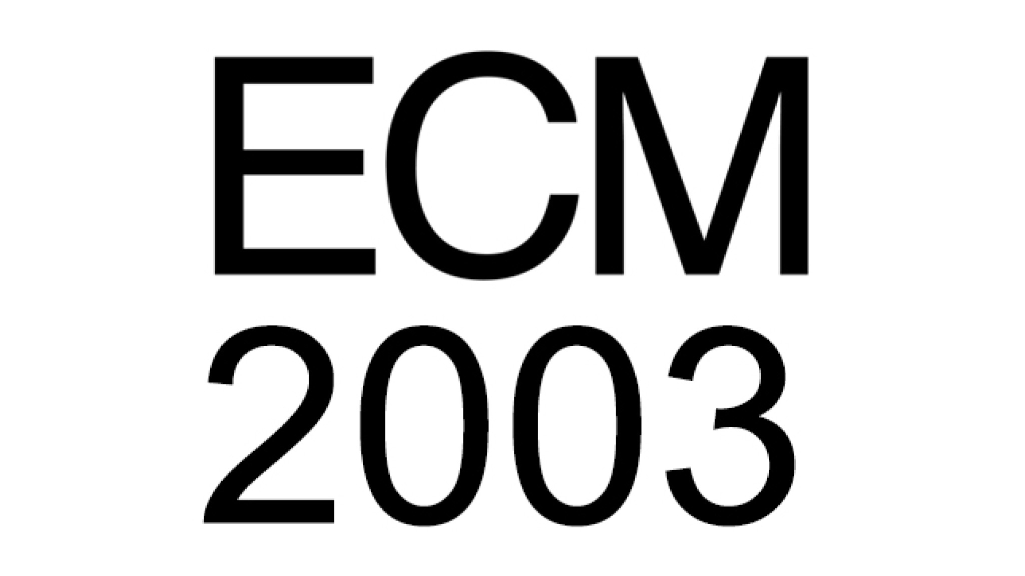 ECM Chronik: Das Jahr 2003