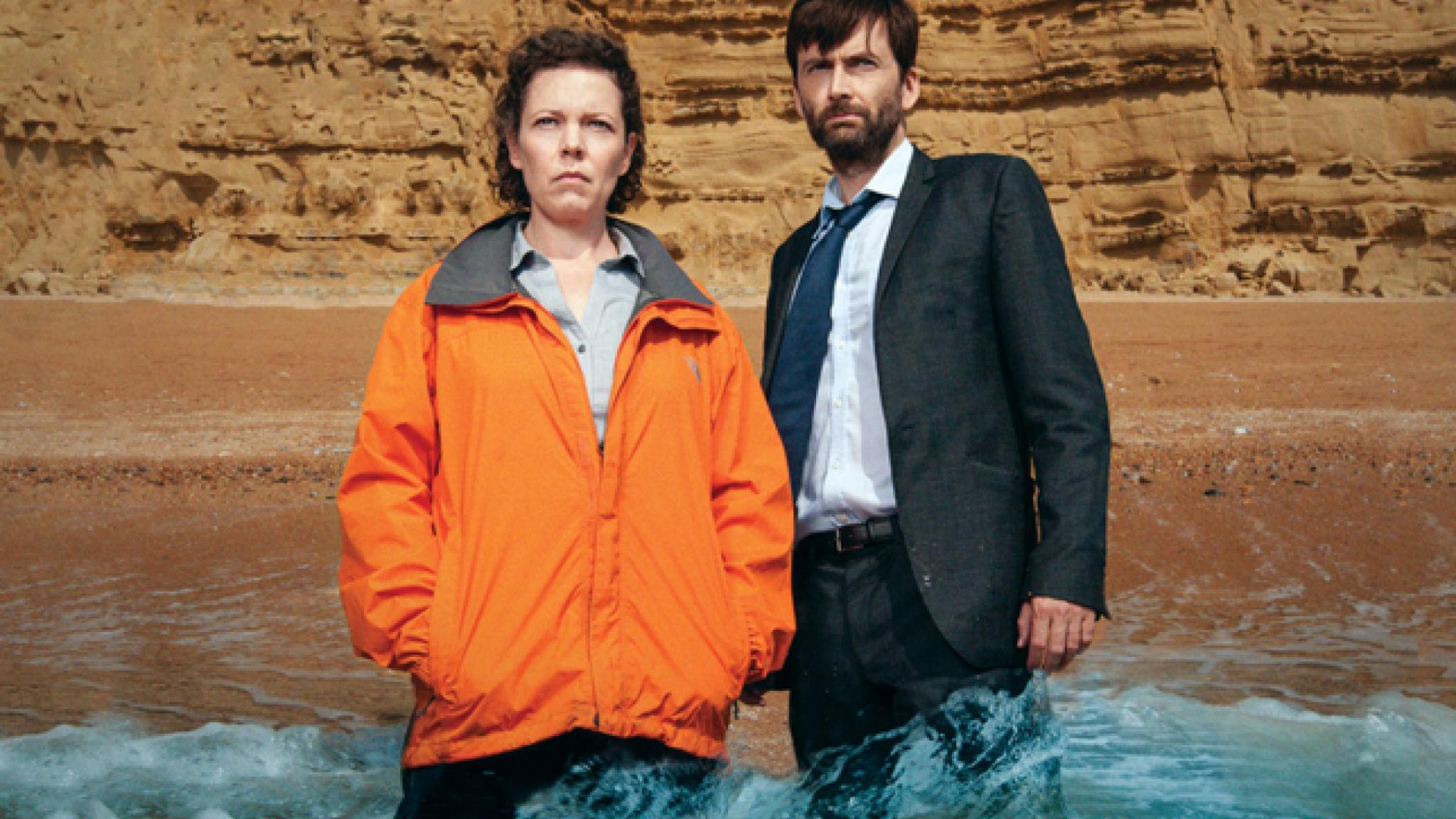"Broadchurch" mit Alec Hardy (David Tennant) und Ellie Miller (Olivia Colman)