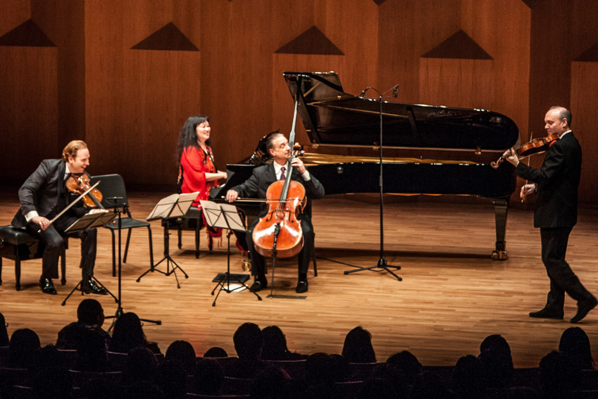 Von links: Daniel Hope, Wu Han, David Finckel, Paul Neubauer