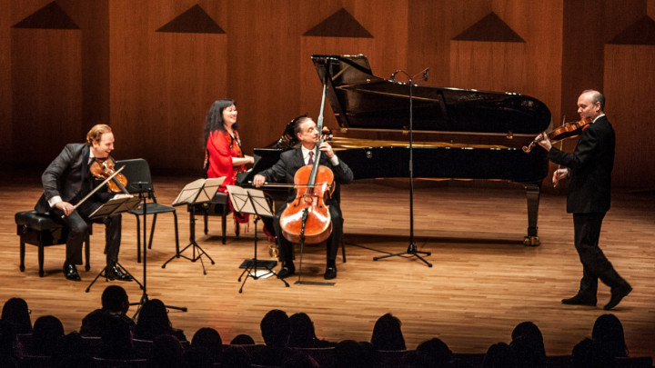 Von links: Daniel Hope, Wu Han, David Finckel, Paul Neubauer