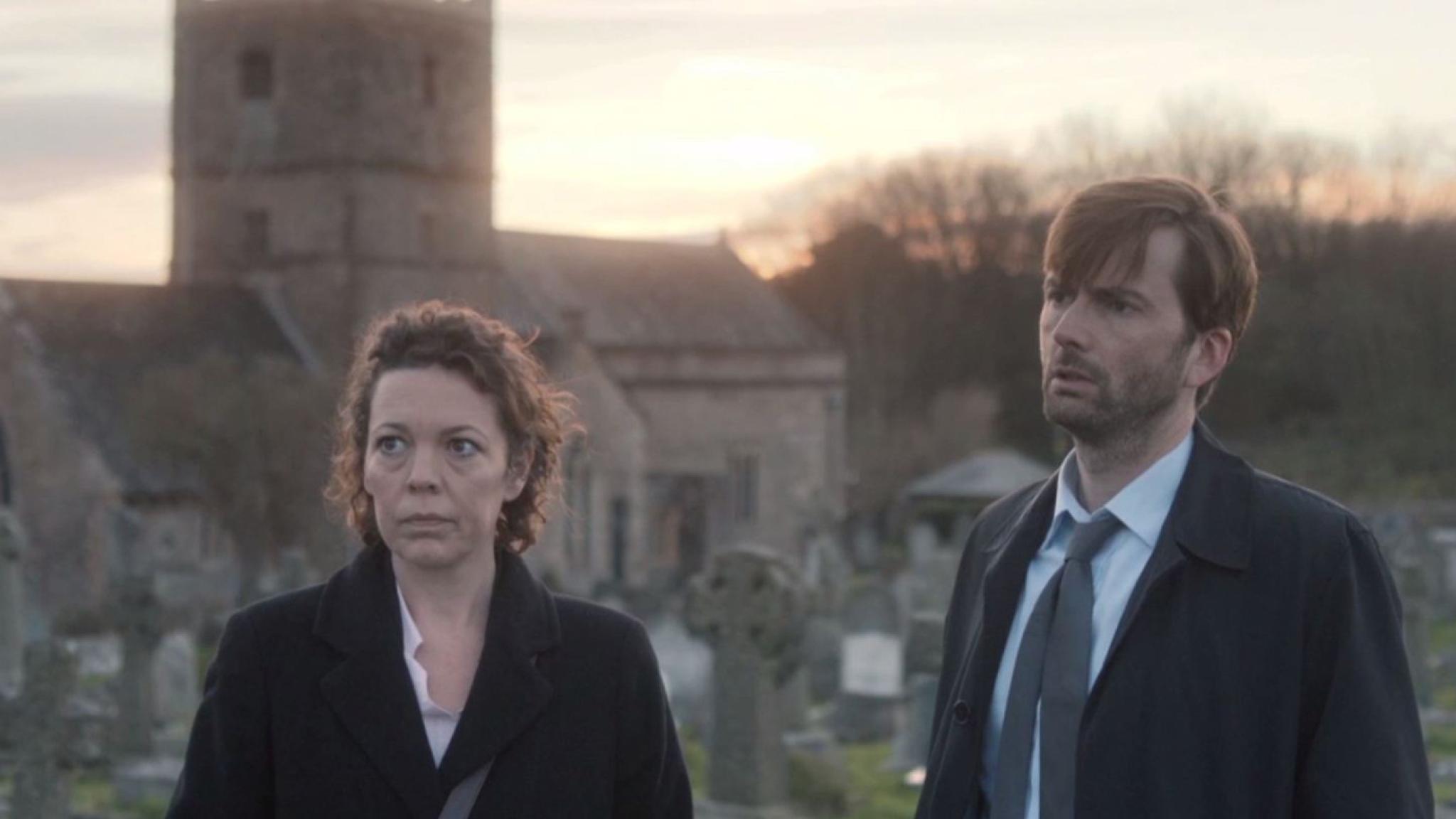 "Broadchurch" mit Alec Hardy (David Tennant) und Ellie Miller (Olivia Colman)