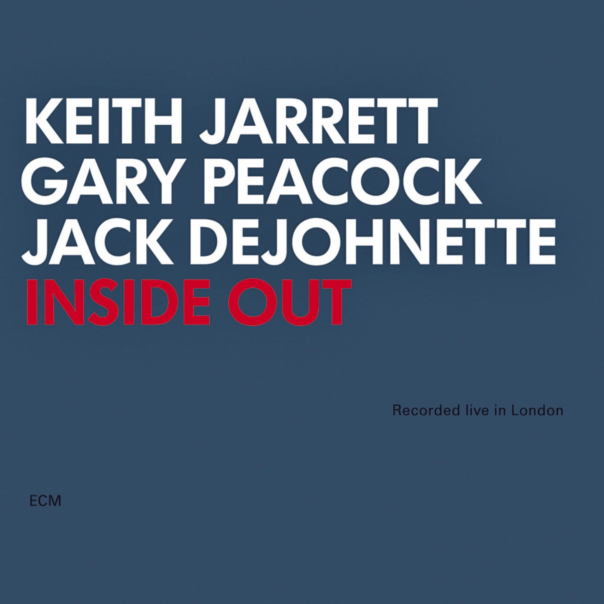 Inside Out - Keith Jarrett: Piano, Gary Peacock: Double Bass, Jack DeJohnette: Drums - Recorded July 2000