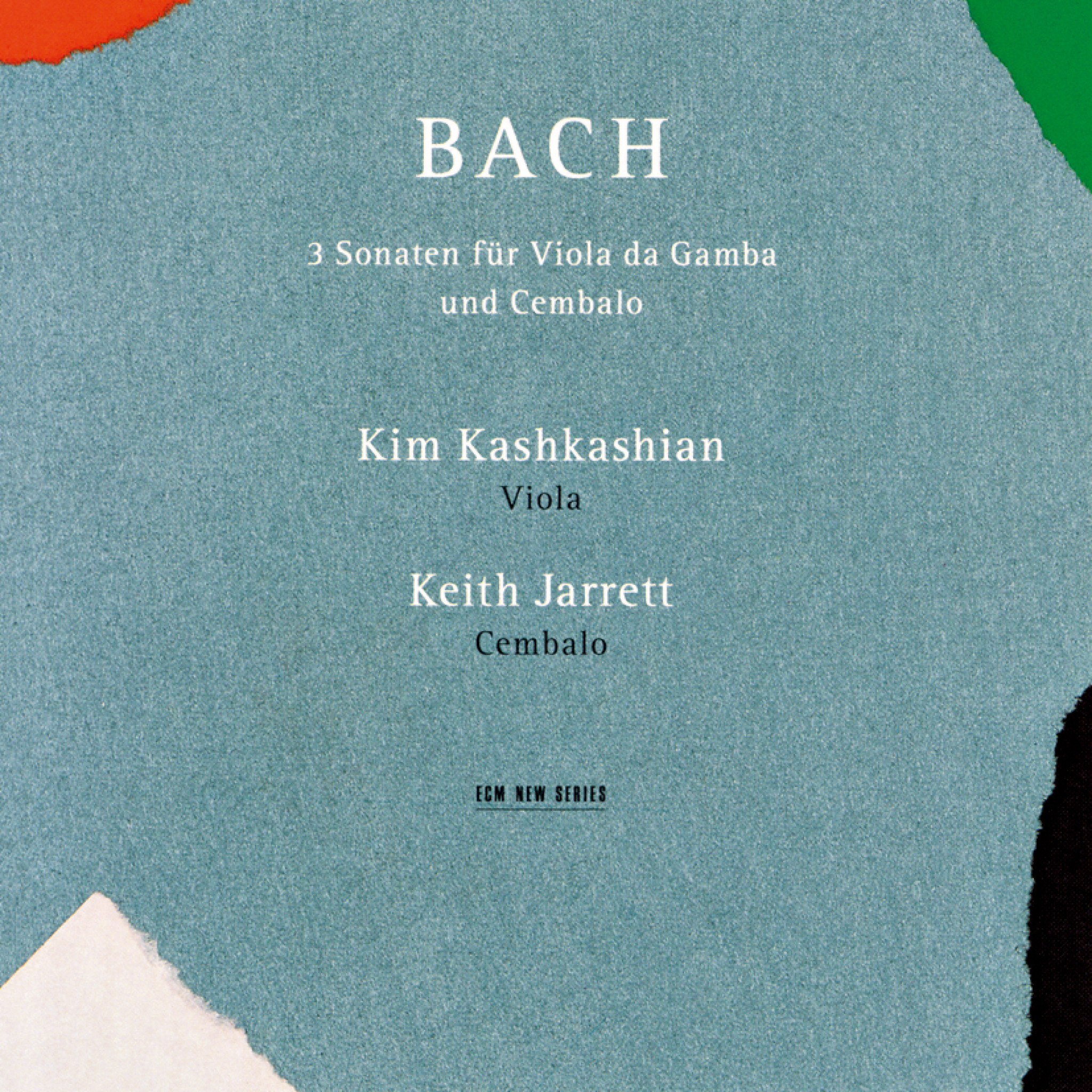 Johann Sebastian Bach 3 Sonaten für Viola da Gamba und Cembalo - Kim Kashkashian: Viola, Keith Jarrett: Cembalo - Sonatas BWV 1027 – 29 - Recorded September 1991