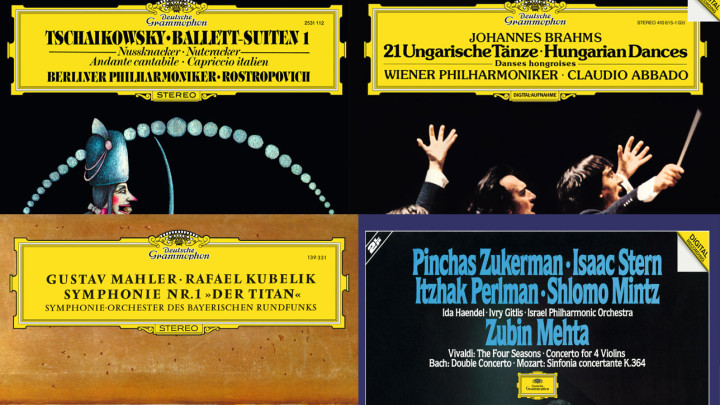 Mstislav Rostropovich, Claudio Abbado, Rafael Kubelik, Pinchas Zukerman