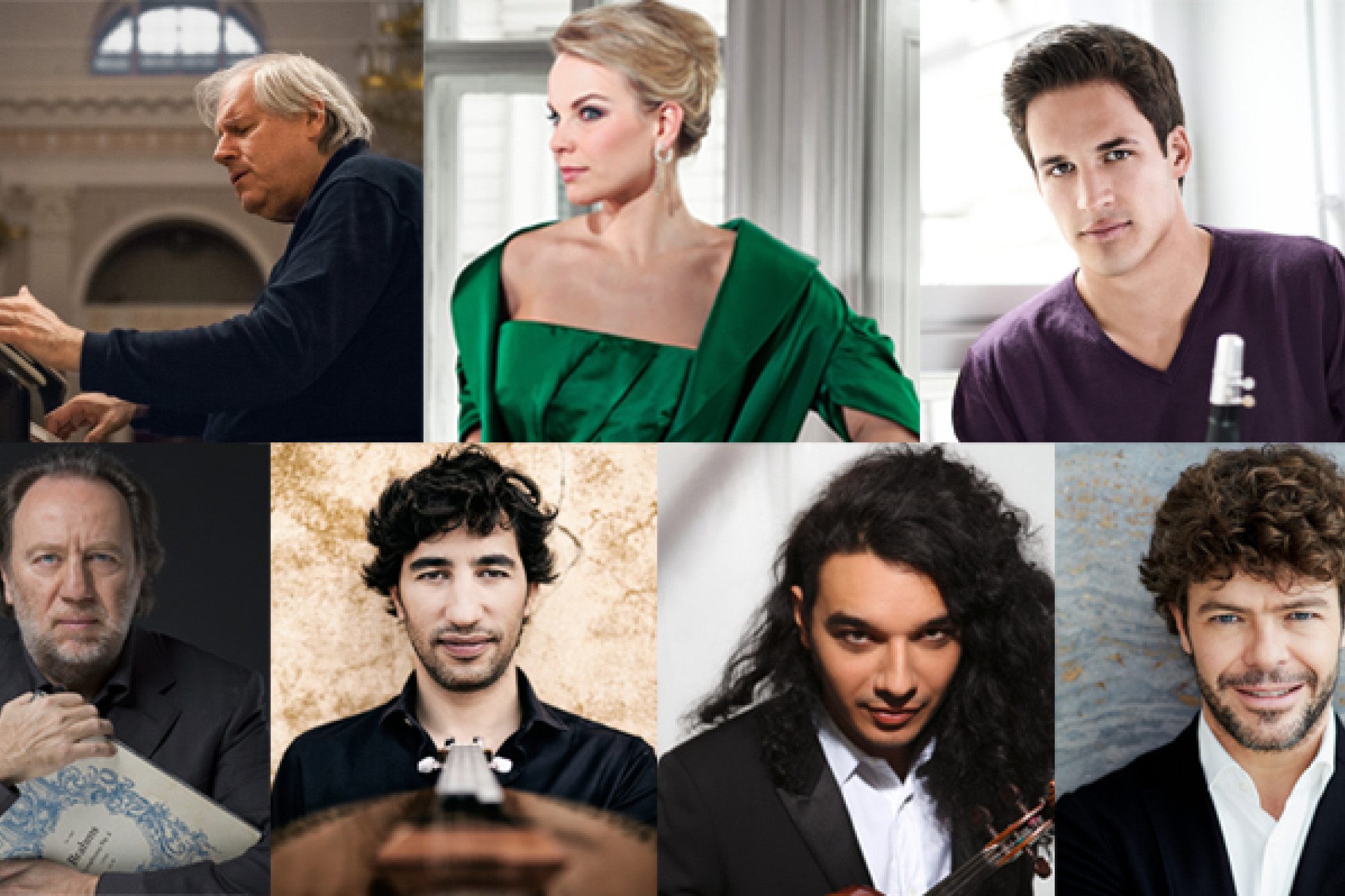 Grigory Sokolov, Elīna Garanča, Andreas Ottensamer, Riccardo Chailly, Avi Avital, Nemanja Radulović, Pablo Heras-Casado