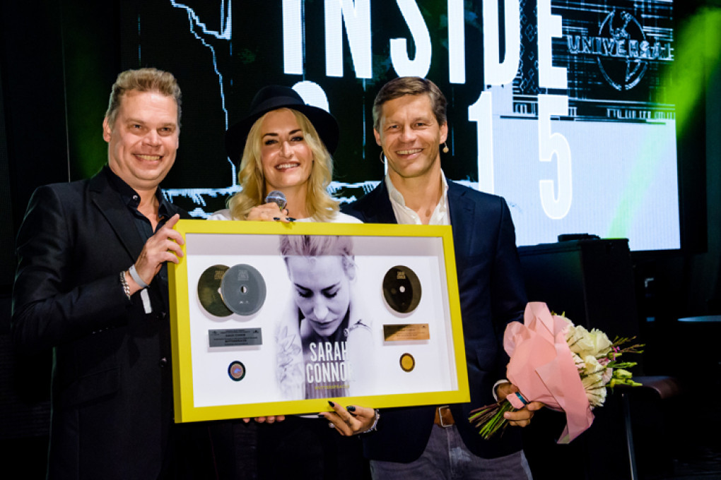 Universal Inside 2015: Sarah Connor erhält Platin und Gold für ihr Album "Muttersprache"