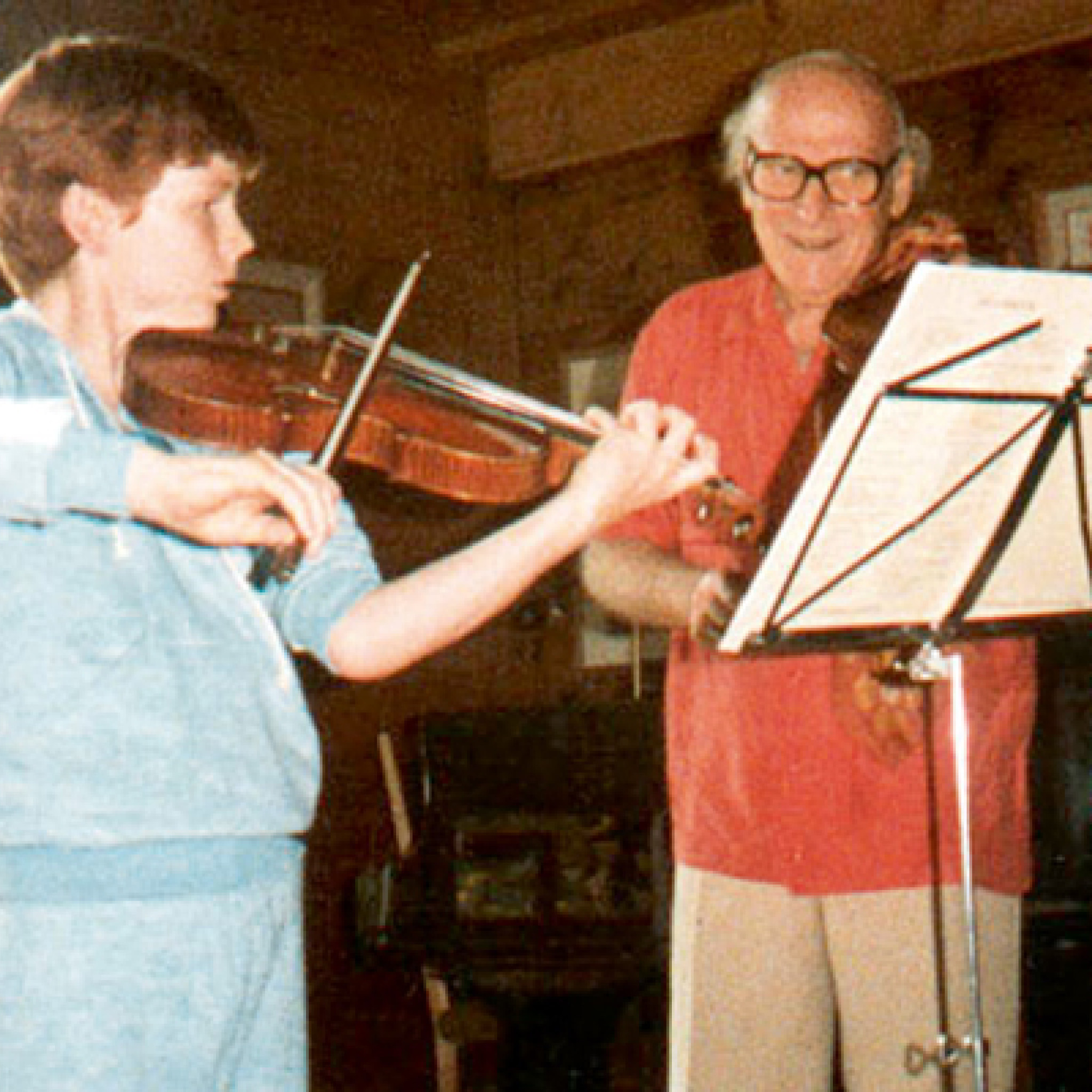 Gstaad, 1983: Daniel Hope und Yehudi Menuhin