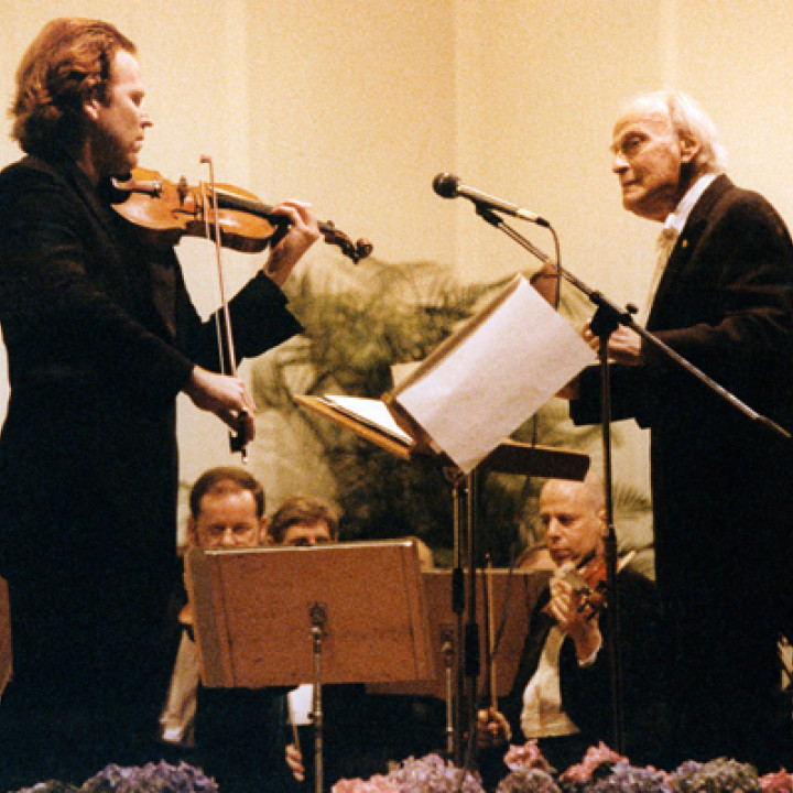 Marl, 1999: Daniel Hope und Yehudi Menuhin