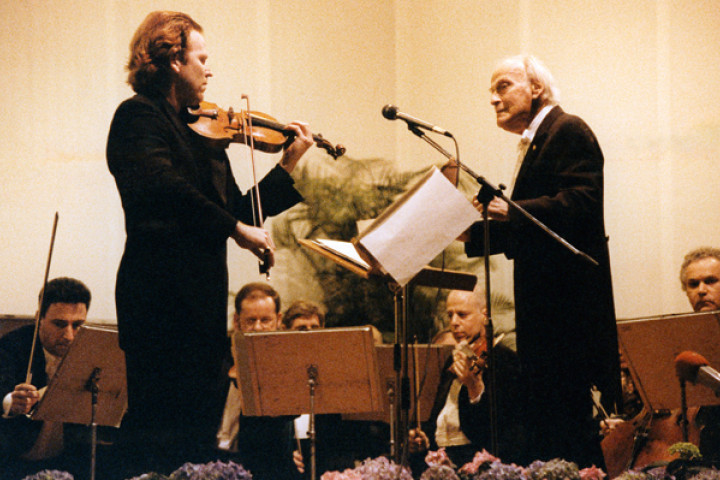 Marl, 1999: Daniel Hope und Yehudi Menuhin