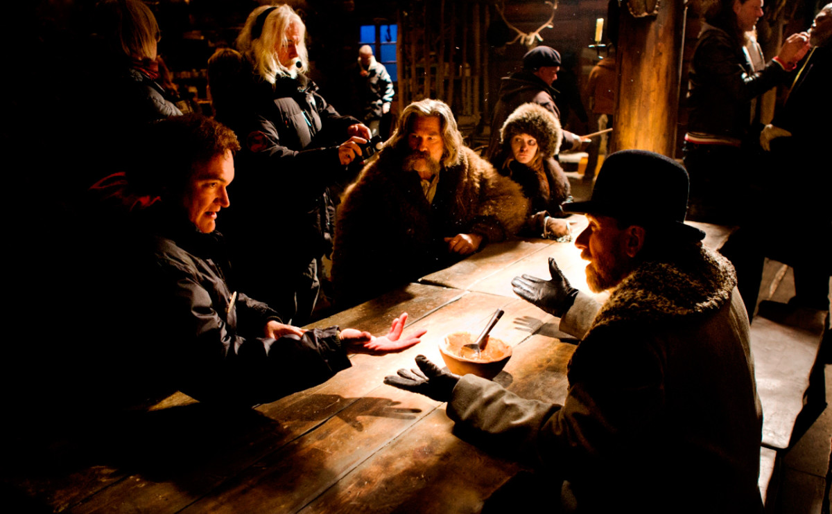 Quentin Tarantino, Kurt Russell, Jennifer Jason Leigh, Tim Roth