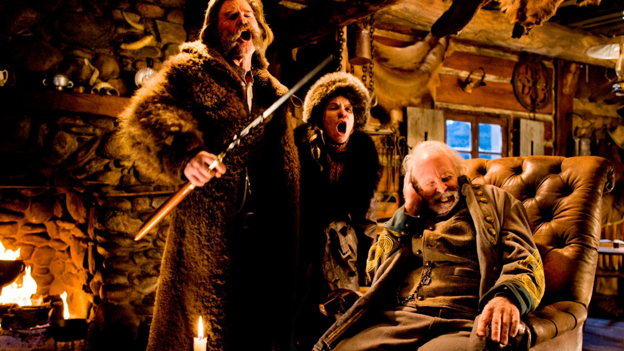 Kurt Russell, Jennifer Jason Leigh, Bruce Dern