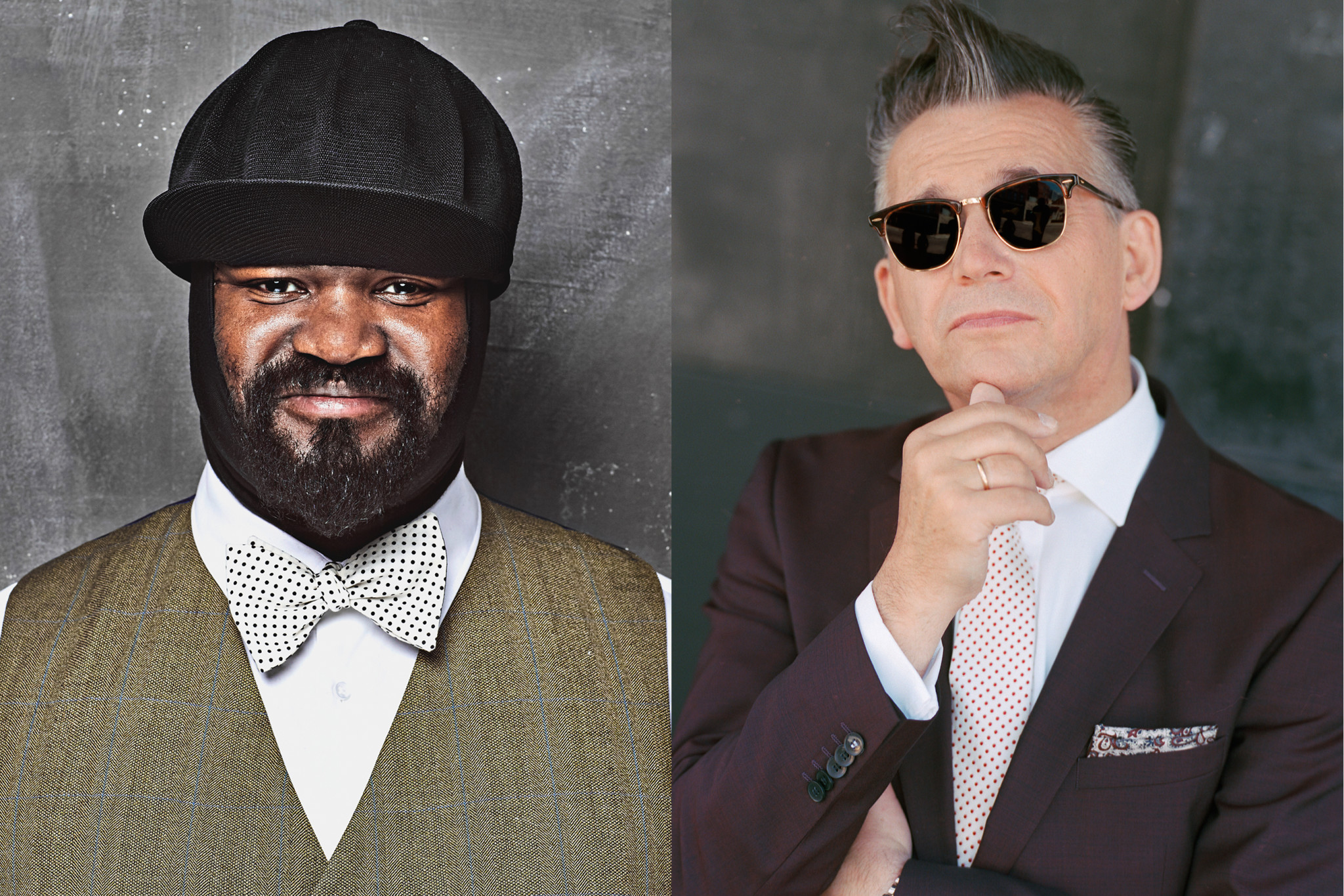 Moderatoren-Duo Gregory Porter und Götz Alsmann