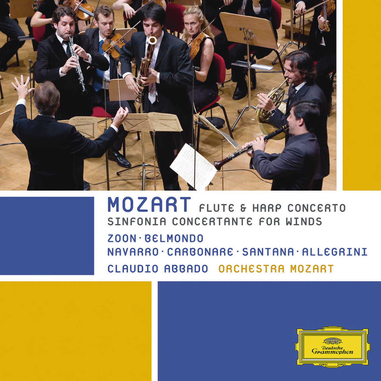 MOZART Concerto for Flute and Harp / Abbado | Deutsche Grammophon