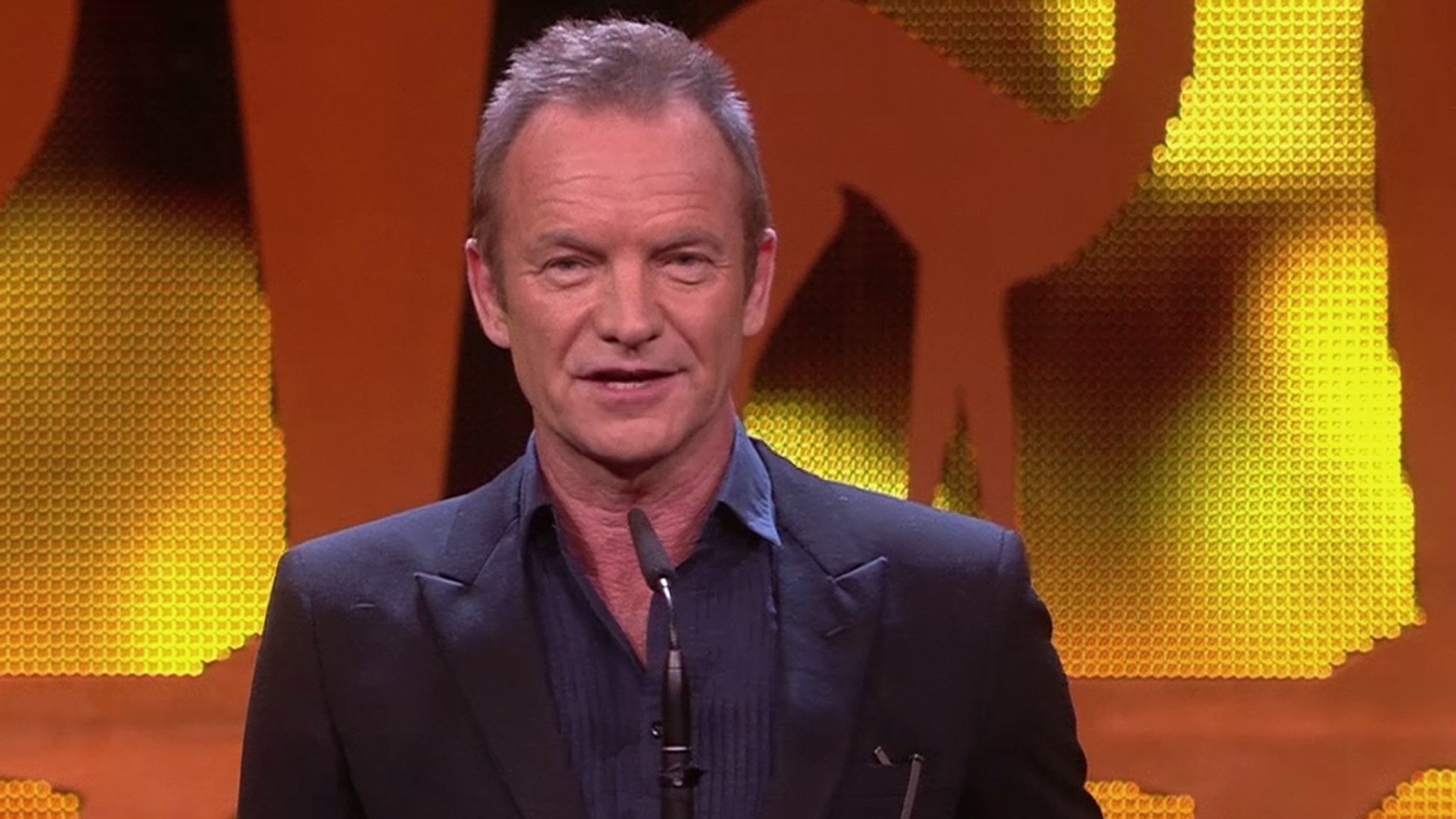 Sting beim BAMBI 2016 (Laudatio auf Udo Lindenberg)