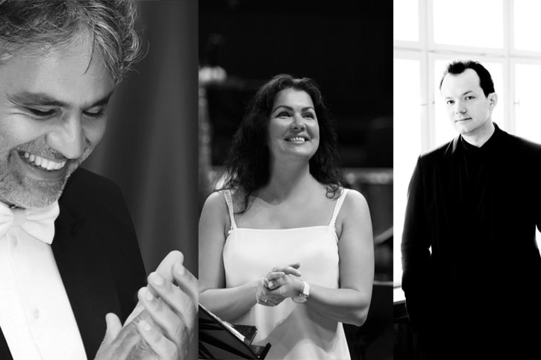 Andrea Bocelli, Anna Netrebko, Andris Nelsons