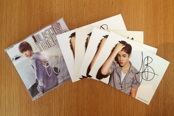 Justin Bieber Autogramm signiert