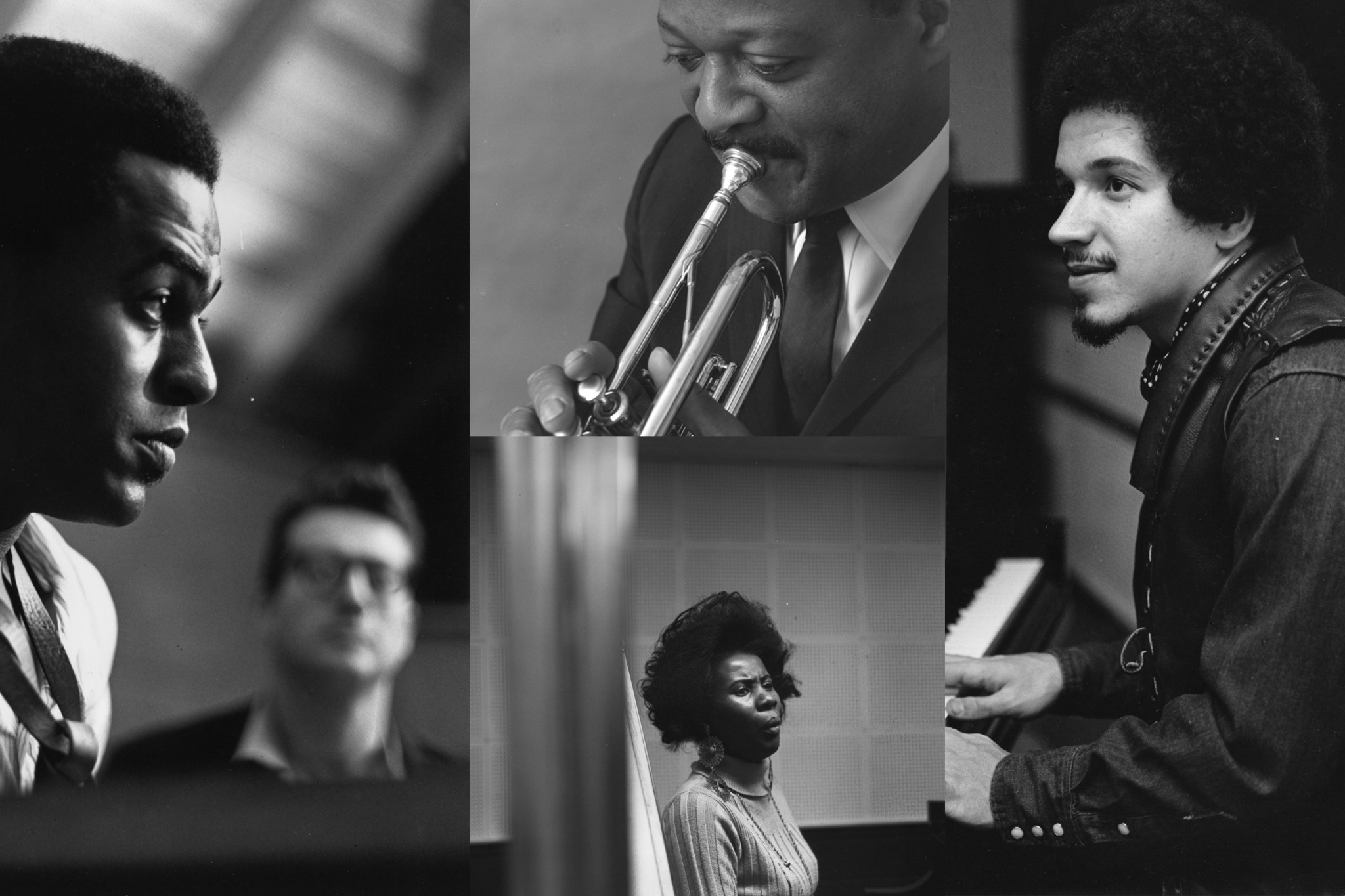 Alice Coltrane, Keith Jarrett, Archie Shepp, Clark Terry by Chuck Stewart