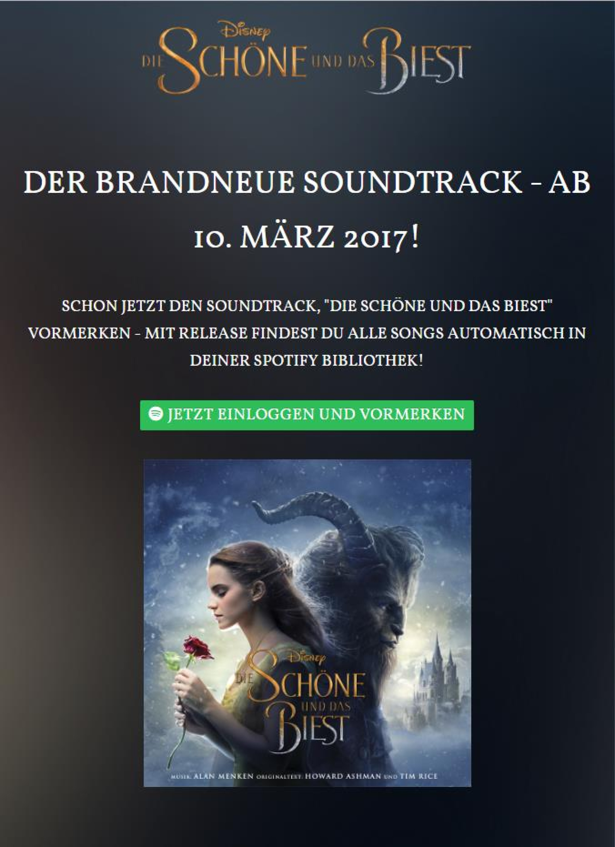 Spotify Die Schöne und das Biest