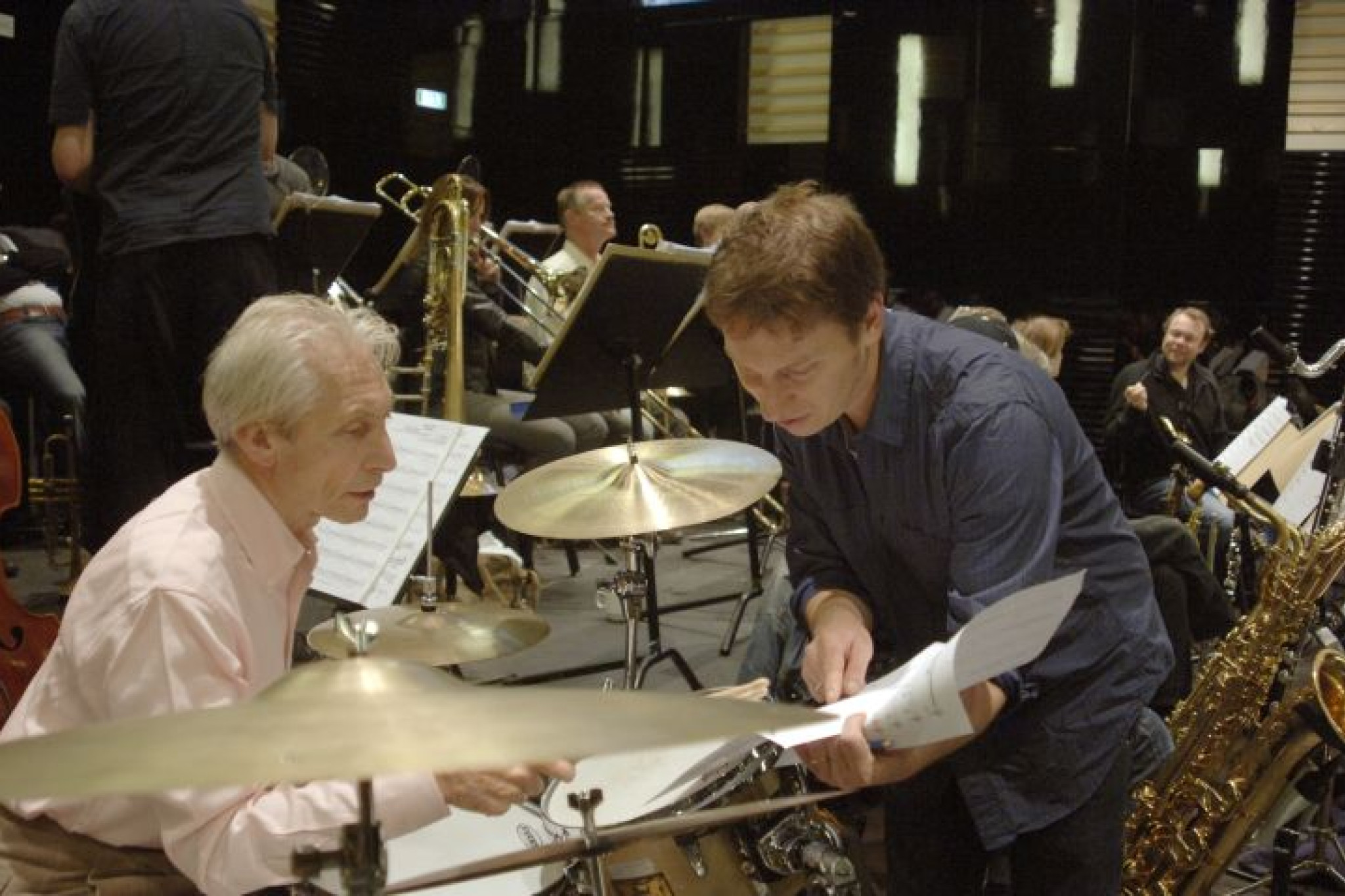 Charlie Watts und Gerard Presencer